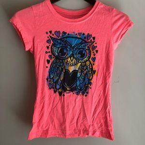 Girls owl tee shirt